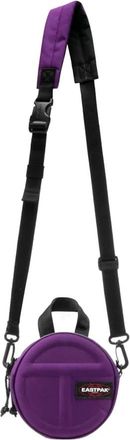 Eastpak Tassen, Dames, Paars, ONE Size, Polyester, Paarse Schoudertas met Opgezet Logo