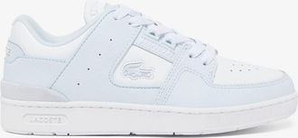 Lacoste Womens Court Cage Trainers in Blue-White - Blue & White Leather - Size UK 3.5