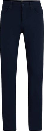 HUGO BOSS Navy Slim Fit Jersey Jeans - Heren - Slim Fit Jeans - Blauw - W36 L34 - Jeans