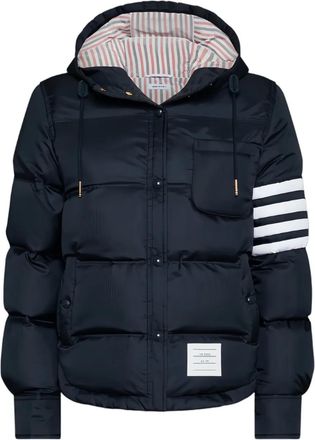 Thom Browne Piumino con cappuccio - Blu