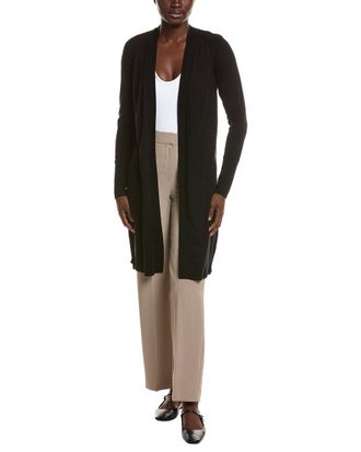 Lafayette 148 New York Open Front Cashmere & Silk-Blend Cardigan