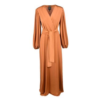 Access Fashion Maxi Jurk - Dames - Maxi kleedjes - Oranje - M - Polyester - Kleedjes