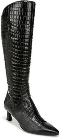 Naturalizer Deesha Pointed Toe Knee High Kitten Heel Boot in Black at Nordstrom Rack, Size 7.5 Regular Calf