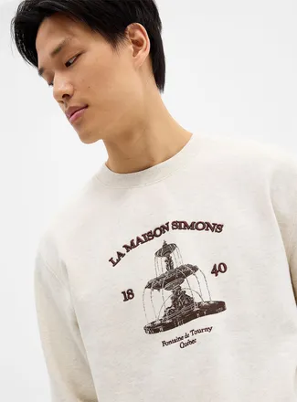 Simons Womens 1840 fleece-lined sweatshirt Our History, Our Heritage Collection Unisex