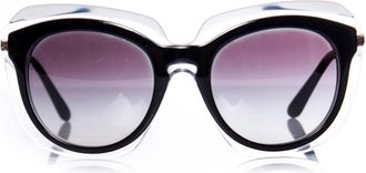 Dolce & Gabbana Pre-owned Womens Oversized Black on transparent sunglasses - One Size