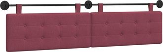 vidaXL Cabecero Colgante Rojo Vino Tela Vidaxl