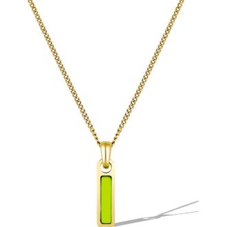 Vincero Mens Birthstone Pendant Necklace in Gold - August at Nordstrom