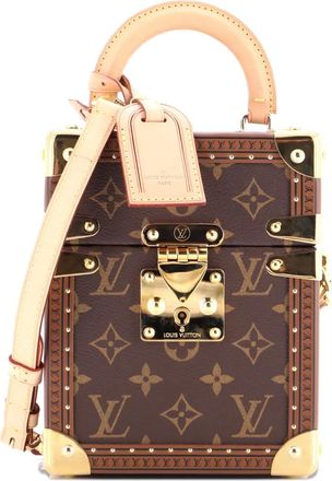 Louis Vuitton Camera Box Trunk Bag Monogram Canvas satchel - Bruin