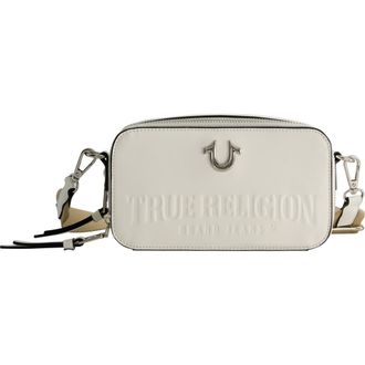 True Religion Double-Zip Horseshoe Camera Bag in White at Nordstrom
