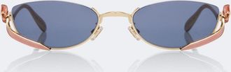 Dior Dior Bow B1U oval sunglasses