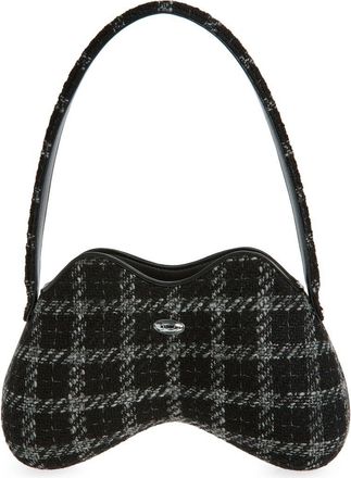 Diesel Double-D Tweed Shoulder Bag in Black at Nordstrom