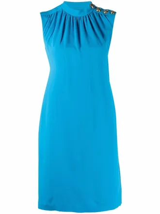 Moschino Abito con ruches - Blu