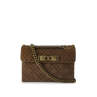Kurt Geiger Womens Suede Regular Kingsley Bag - Brown - One Size