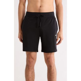 BOSS Stretch Cotton Lounge Shorts in Black at Nordstrom Rack, Size Medium
