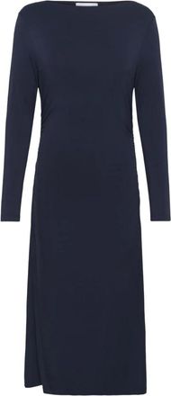 Saint Tropez Kleedjes, Dames, Blauw, XL, Elegante Night Sky LS Jurk
