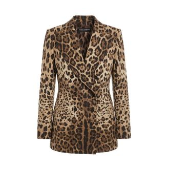 Dolce & Gabbana Dames, Jassen, Bruin, Maat: M Zijde