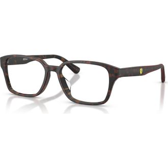 Ferrari 54mm Rectangle optical glasses in Brown at Nordstrom