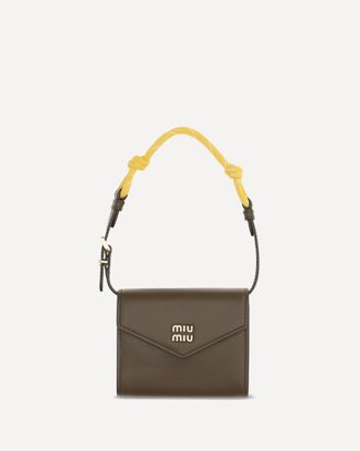 Miu Miu Portafogli con manico in corda Woman UNI