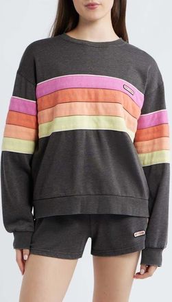 Rip Curl Surf Revival Relaxed Sweatshirt in Washed Black at Nordstrom, Size Xx-Small