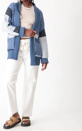 Electric & Rose Patchwork Cardigan In Indigo