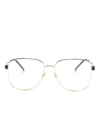 Saint Laurent Eyewear YSL square-frame glasses - Gold