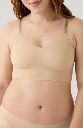 True & Co. True Body Lift Full Cup Triangle Bra in Desert at Nordstrom, Size X-Small