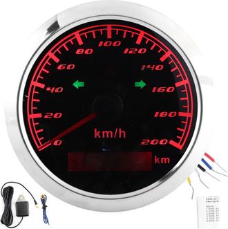 OEM Veloc&iacute;metro Gps 200 Km/h Lcd Antiniebla Od&oacute;metro Medidor Multifunci&oacute;n Coches Motocicletas Barcos