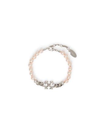 Off-white Womens Arrow Pearl Full Bracelet in Silver at Nordstrom
