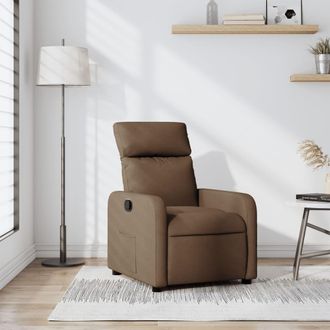vidaXL Vidaxl - Sill&oacute;n Reclinable De Tela Marr&oacute;n