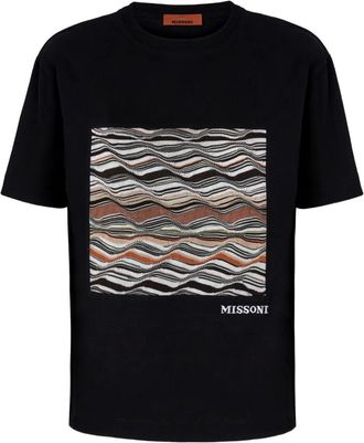 Missoni T-shirt con stampa - Nero