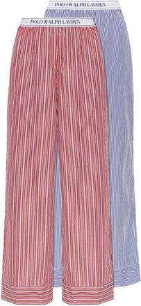 Polo Ralph Lauren Nachtkleding, Dames, Veelkleurig, S, Katoen, Twee-pack Loungewearbroeken