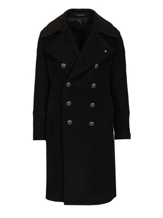 Tagliatore Aviator Coat Coats Nero-Uomo