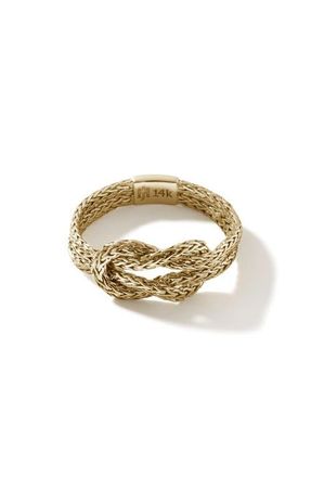 John Hardy Love Knot Ring, 3.6mm in Gold at Nordstrom, Size 7