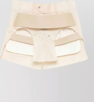 Rick Owens temple layered strap shorts skirt design