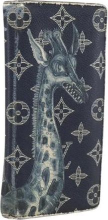 Louis Vuitton Pre-owned Wallets, female, Blue, Size: ONE SIZE Pre-owned Canvas Wallet