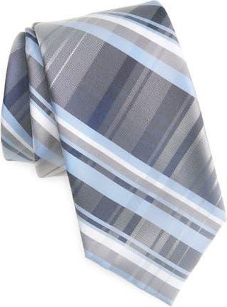 Calvin Klein Landon Plaid Tie in Navy at Nordstrom Rack