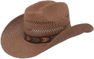 San Diego Hat Company Embroidered Band UPF 50+ Cowboy Hat in Brown at Nordstrom Rack