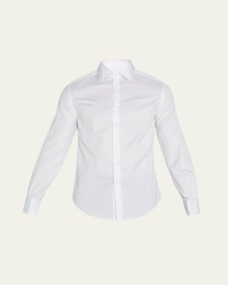 Brunello Cucinelli Mens French-Cuff Tuxedo Dress Shirt