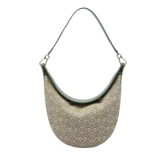 Loewe Pre-owned Luna Schoudertas - Dames - Pre-owned - Groen - Maat: ONE Size Leer