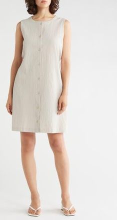 Eileen Fisher Longline Stretch Organic Cotton Vest in Chalk at Nordstrom Rack, Size Xx-Small