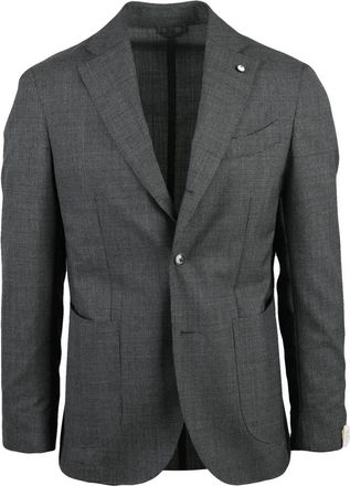 L.B.M. 1911 Stondato Jacket - Heren - Blazers - Grijs - M - Wol - Jassen