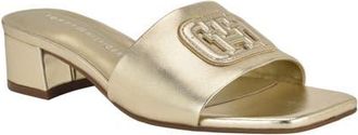 Tommy Hilfiger Penni Slide Sandal in Gold at Nordstrom, Size 8
