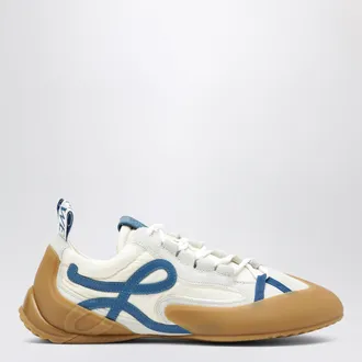 Loewe Sneaker Grip in nylon e pelle scamosciata bianca/nera