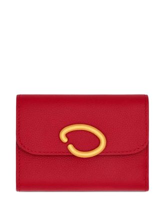 Oscar De La Renta Portafoglio tri-fold - Rosso