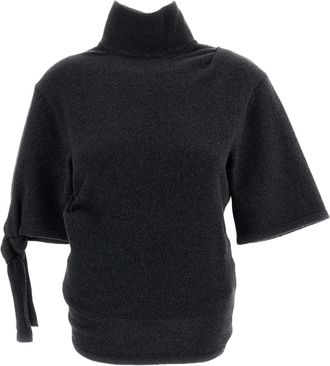 Jacquemus Grey La Maille Fiocco Merino Wool Cashmere Top