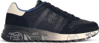 Premiata Lander zwarte Lear Blend-sneakers