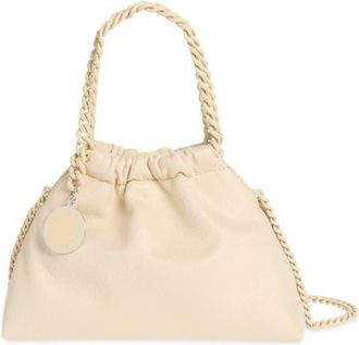 Stella McCartney Mini Falabella Faux Suede Drawstring Bag in Pearl at Nordstrom