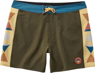 Roark Mens Passage Side Panel Boardshorts In Military