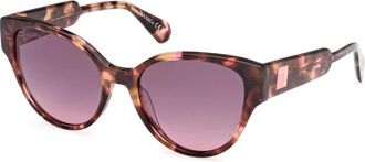 Max & Co. Zonnebril Mo 0095 in Blauw - Dames - Zonnebrillen - Bruin - 54 MM - Accessoires