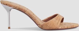 PARIS TEXAS Womens Lidia 70 Mule Sandal In Silver
